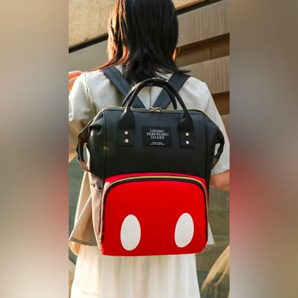 Mickey Multi-Purpose Mommy Baby Backpack Oxford Diaper Bag Disneyland Travel - Picture 5 of 6